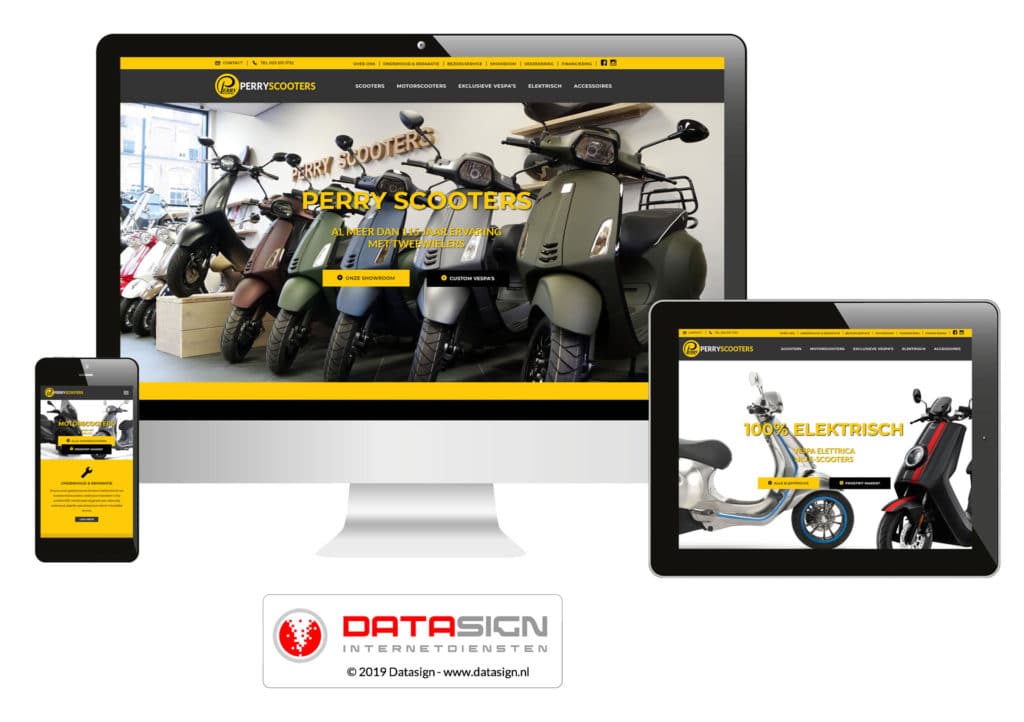 Perry Scooters website Haarlem